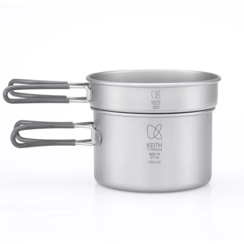 2-Piece Titanium pot and Pan Cook Set Ti6012